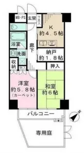 藤和シティホームズ新宿余丁町【1階】の間取り