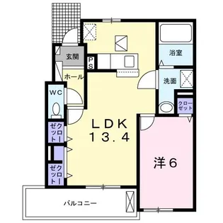 カトルセゾンS【1階】の間取り