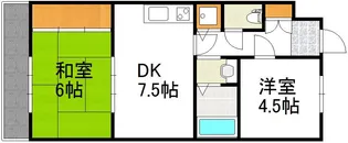 シェリール木村【2階】の間取り
