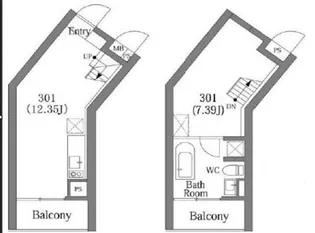 COMS上原【3階】の間取り