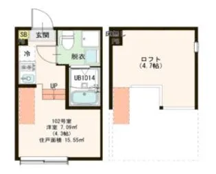 ハーモニーテラス東大泉II【1階】の間取り