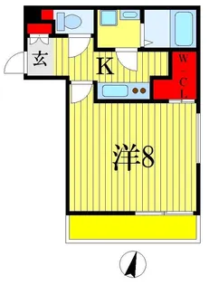 ティアラ本千葉【1階】の間取り