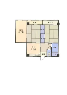 伊予鉄古町ビル【6階】の間取り