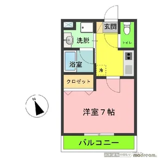 ヴェージュ上十条【1階】の間取り