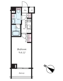 ブライズ蒲田EAST【2階】の間取り
