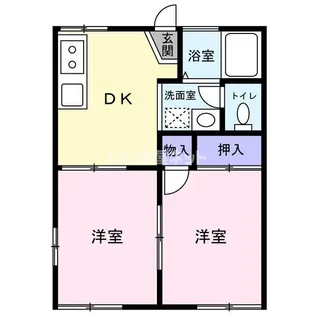 神奈川県厚木市愛甲2【アパート】の間取り