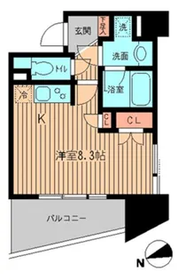 東京都新宿区築地町【マンション】の間取り