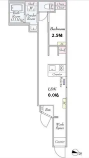 GRADO Nishi-Nippori【2階】の間取り