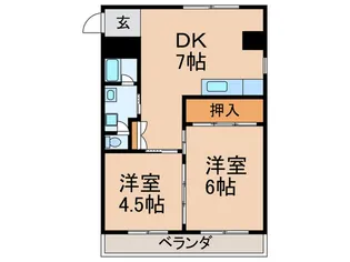 ニシホマンション【3階】の間取り