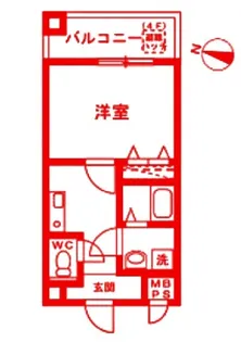 シャルムYY【4階】の間取り