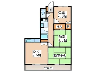 リベルテ・メノユ【6階】の間取り