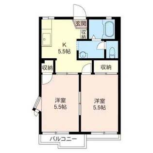 レスポワール【2階】の間取り