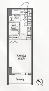 アジリア南麻布Js【5階】の間取り