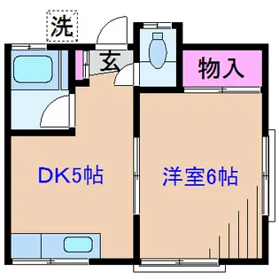 神奈川県横浜市鶴見区北寺尾7【アパート】の間取り