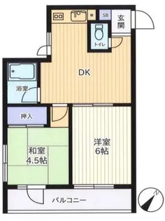 東京都世田谷区喜多見8【マンション】の間取り