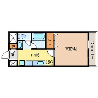 ラ・ステートハウス【1階】の間取り