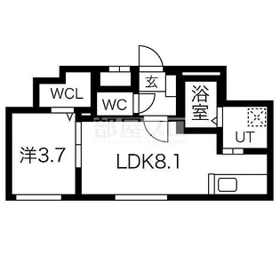 北海道札幌市中央区北六条西13【マンション】の間取り
