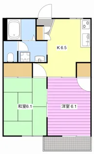 フレグランス北門【1階】の間取り