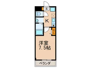 パークサイド錦【2階】の間取り
