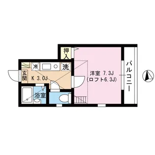 リバーサイド北千住【1階】の間取り