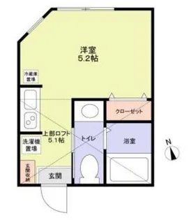 ScrubLagoon栗谷3丁目新築アパート【2階】の間取り