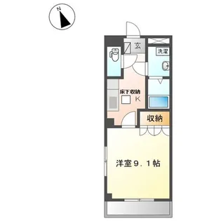 エスフィールドアサマ【1階】の間取り