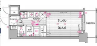 グランド・ガーラ横濱山下町【6階】の間取り