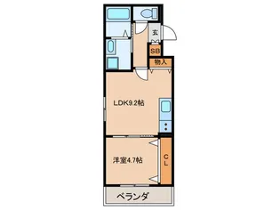 SK Residence 新田【3階】の間取り