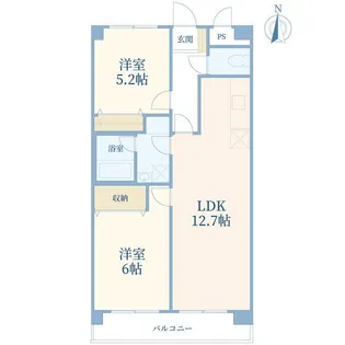 ガーデンハイツ六本木【1階】の間取り