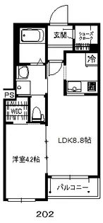 パークヴィレッジ吉祥寺【2階】の間取り