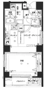 ハーモニーレジデンス浅草【4階】の間取り