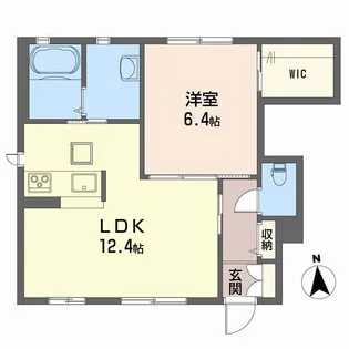 シャーメゾンMedius B棟【1階】の間取り