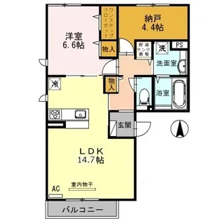 ヴェスタ東光【3階】の間取り