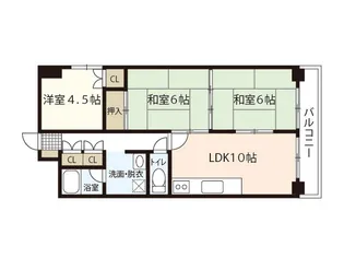 リアライズ富士見町【2階】の間取り