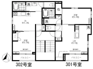 SKハイツ【3階】の間取り