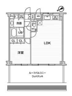 六本木デュープレックスエムズ【6階】の間取り