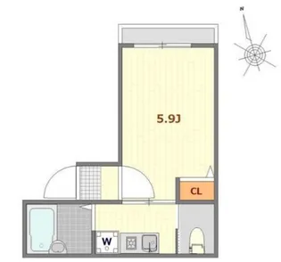 Fontaine尾久【2階】の間取り