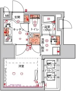 ハーモニーレジデンス川崎【3階】の間取り
