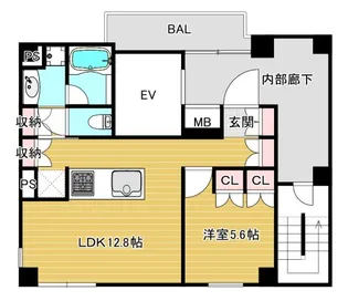 Kyobashi View Residence【4階】の間取り
