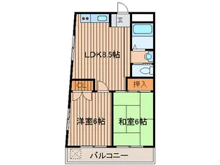明政ハイツ【3階】の間取り