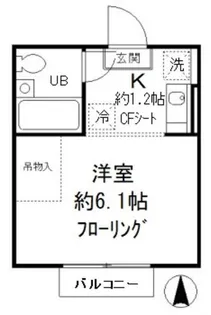 ツェルコバ【2階】の間取り