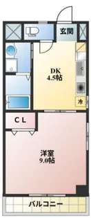 コザックス【8階】の間取り