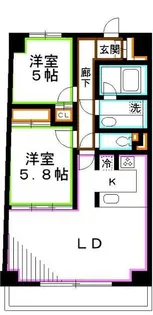 ウィスタ高井戸【5階】の間取り
