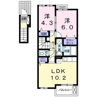 フラン メゾン 大森 II【2階】の間取り