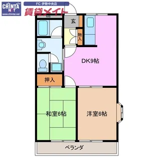 ポプラール【2階】の間取り