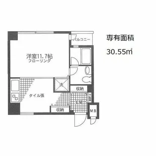 プライザ・イースト【8階】の間取り