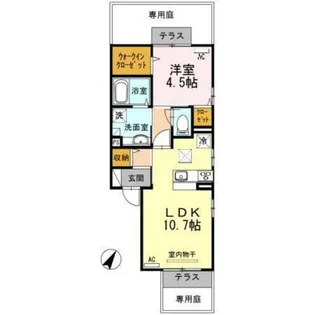 メゾン ド プレジール【1階】の間取り