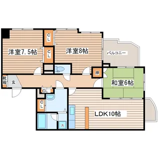 八乙女148ビル【3階】の間取り