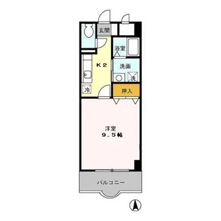 ラ・プティット・ファデット【2階】の間取り