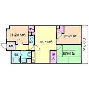 ファミール永田【2階】の間取り